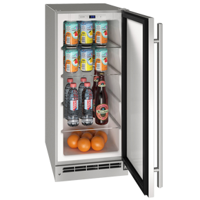 U-Line 15 Refrigerator Commercial - Stainless Steel Finish for Restaurants