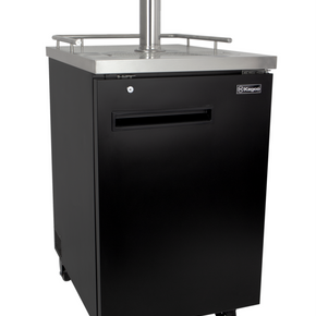Commercial kegerator with single keg capacity for restaurant use