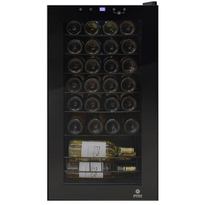 Vinotemp 28-Bottle Touch Screen Wine Cooler with LED lighting and adjustable temperature control