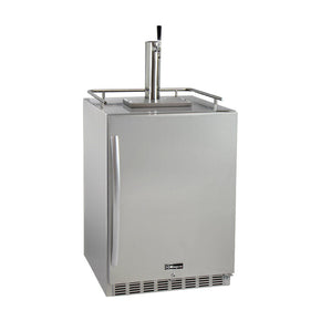 Kegco 24" Outdoor Built-In Single Tap All Stainless Steel Kegerator With Wide Temperature Range