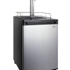 Kegco 24 inch kegerator with stainless steel finish and single tap