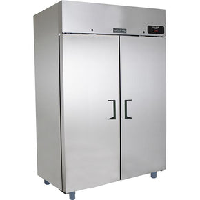 Stainless steel 8 cu ft U-Line Reach-In Refrigerator with adjustable shelves and digital temperature control for commercial use 