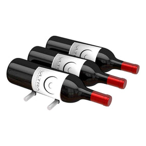 HZ Wine Peg 3 Bottles Wall-Mounted Ultra Wine Rack (Maximum Label View)