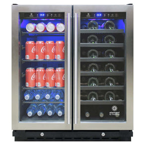 Vinotemp 30-Inch Wine & Beverage Cooler with Dual Zone Temperature Control